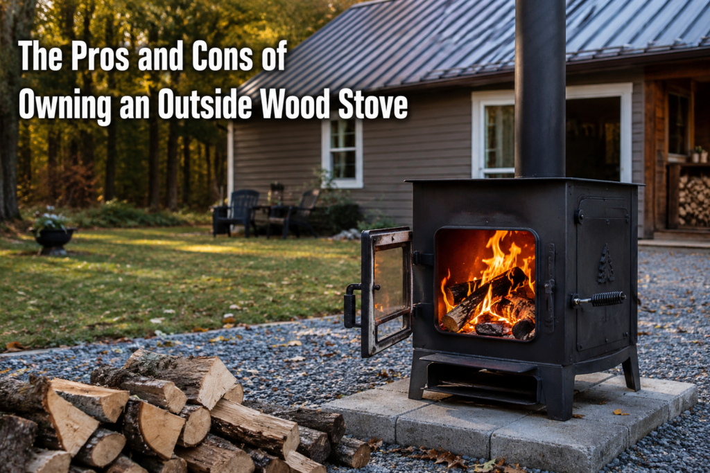 outside wood stove
